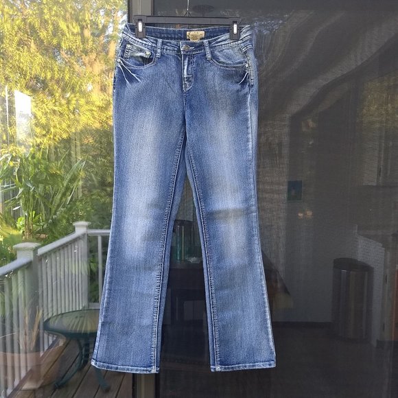 EARL JEAN Bootcut Jeans Women’s Size 4 Mid Rise Denim Blue - Picture 1 of 13